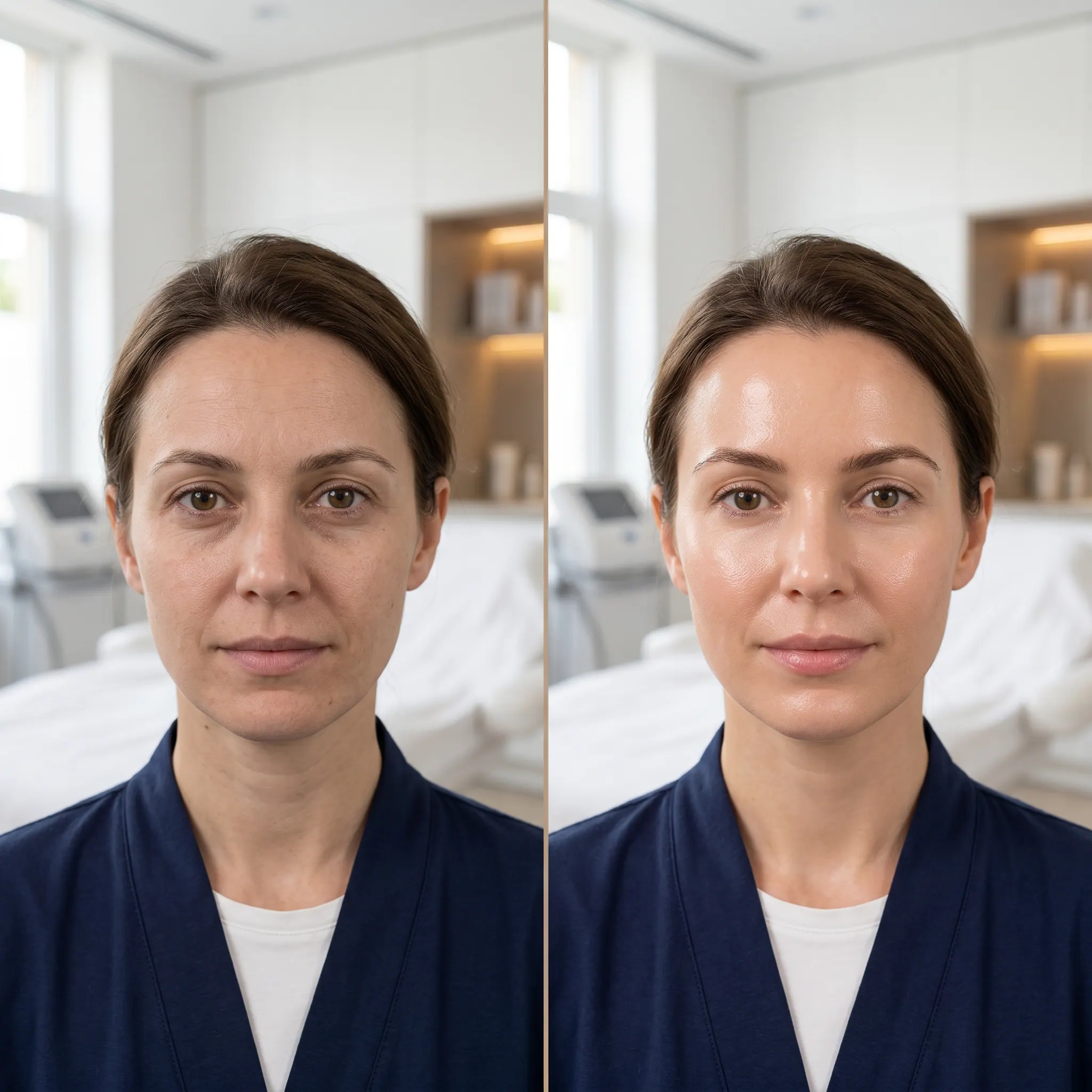 Hydrafacial Glow Result comparison